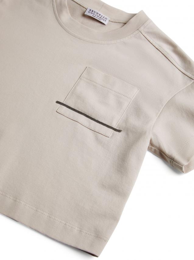 Brunello Cucinelli Kids - Monili-detail cotton T-shirt