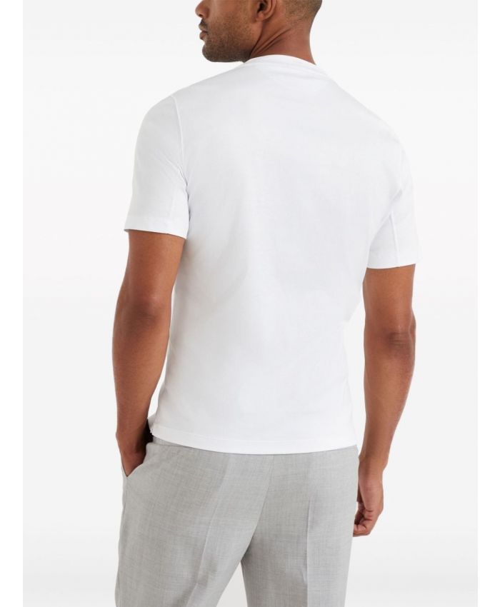 Brunello Cucinelli - logo-print cotton T-shirt