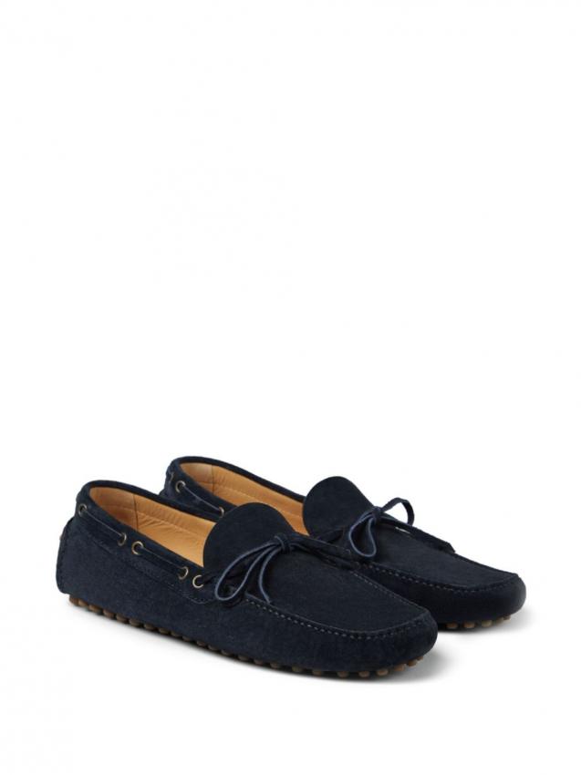 Brunello Cucinelli - lace-detailed suede loafers