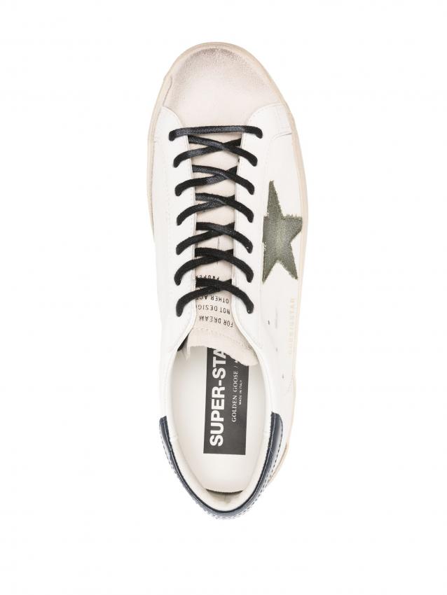 Golden Goose - Super-Star distressed leather sneakers