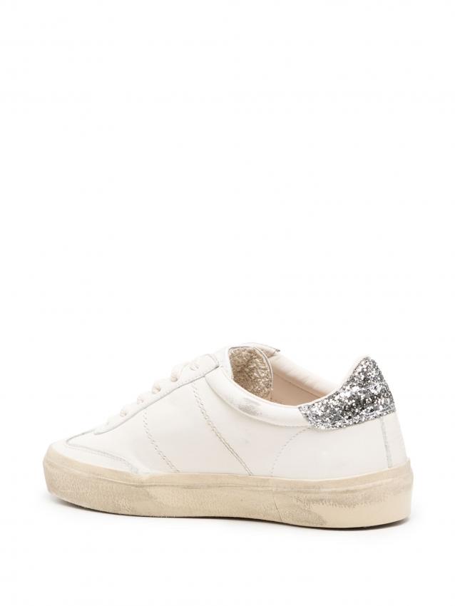 Golden Goose - Soul Star distressed glittered sneakers