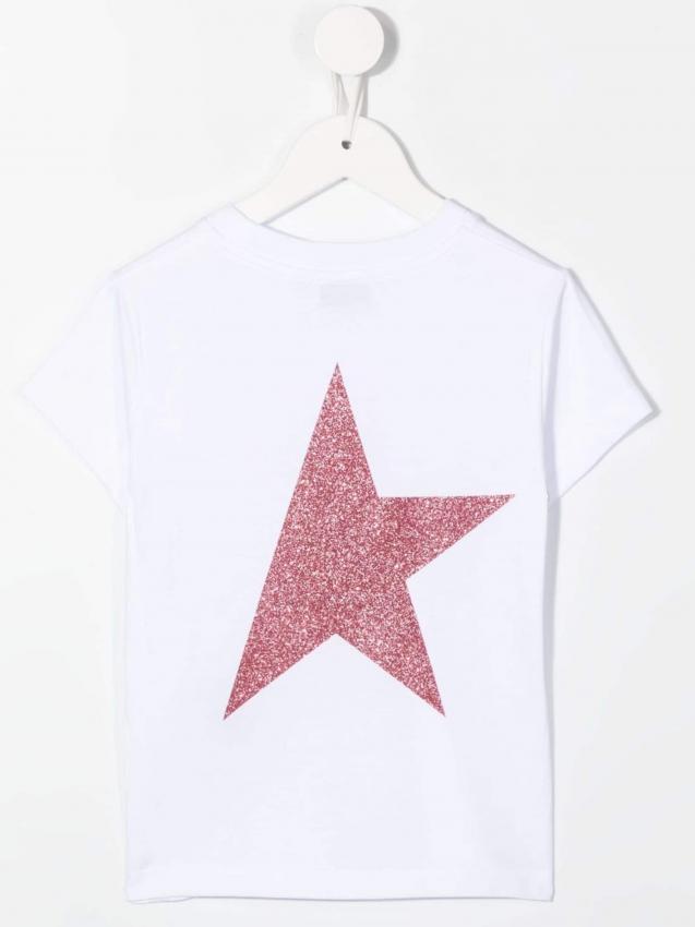 Golden Goose Kids - star-print glitter-detailed T-shirt