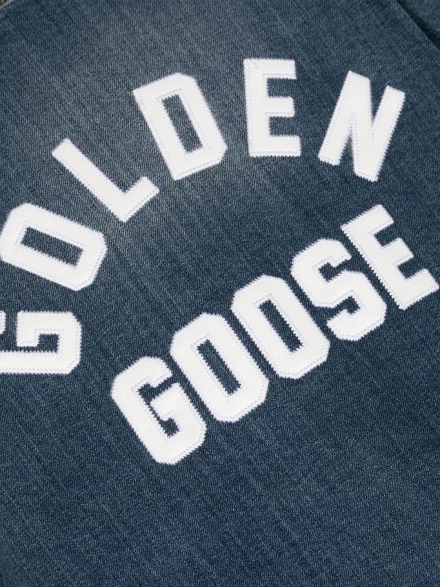 Golden Goose Kids - logo-patch denim jacket