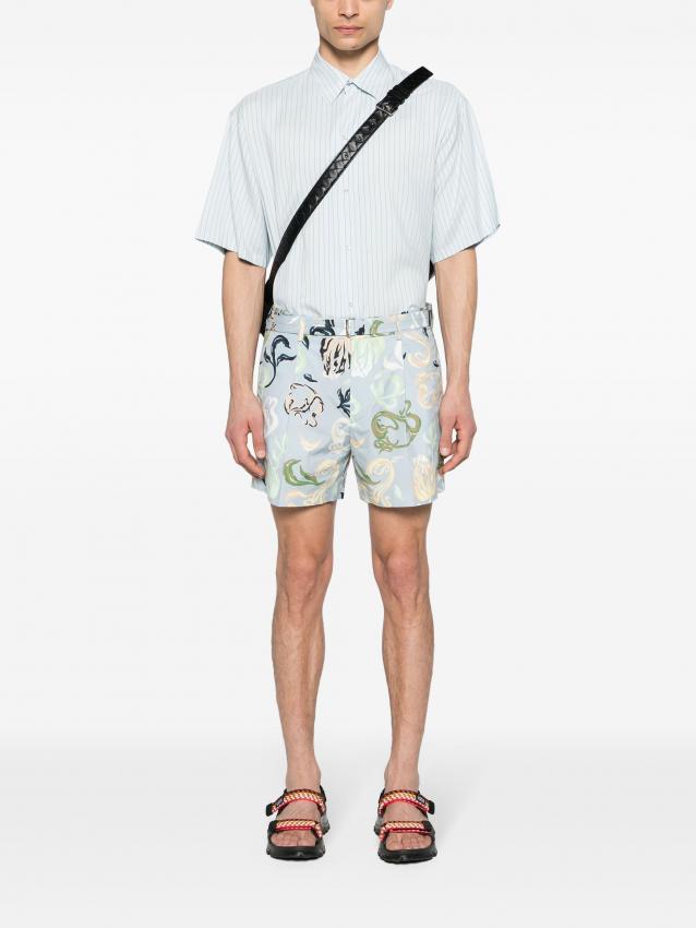 Lanvin - abstract-print bermuda shorts