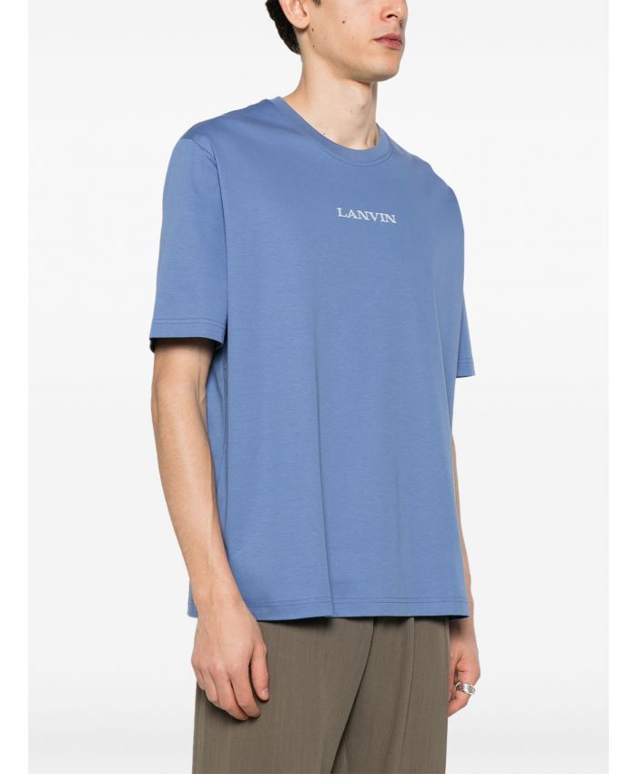 Lanvin - logo-embroidered cotton T-shirt
