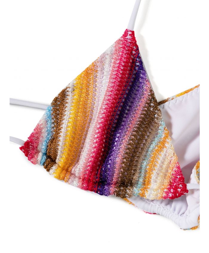 Missoni Mare - striped open-knit bikini