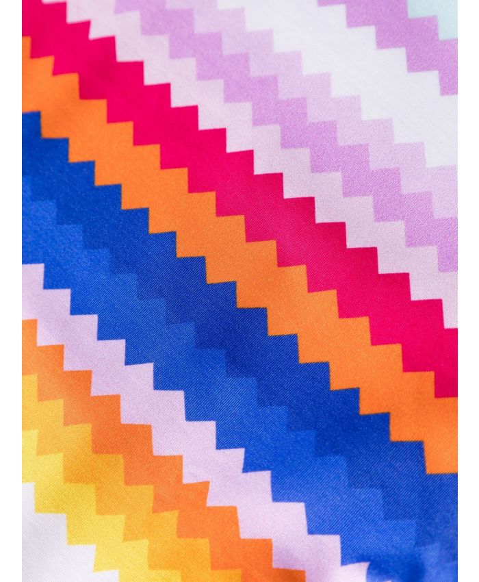 Missoni Mare - zigzag-print one-shoulder swimsuit