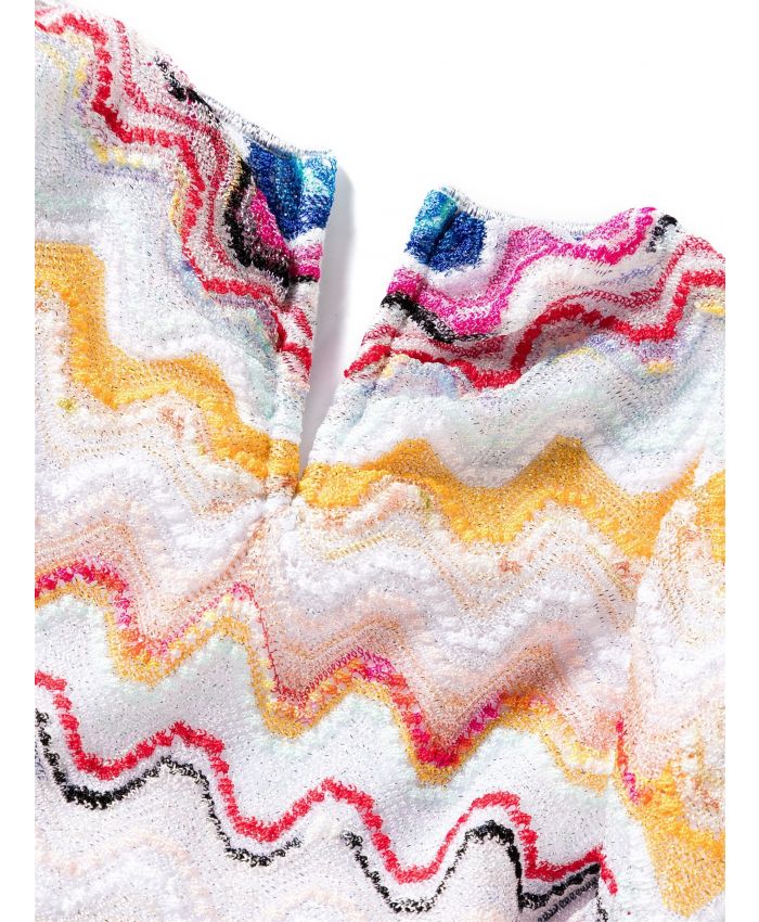 Missoni Mare - Wave knitted-overlay swimsuit