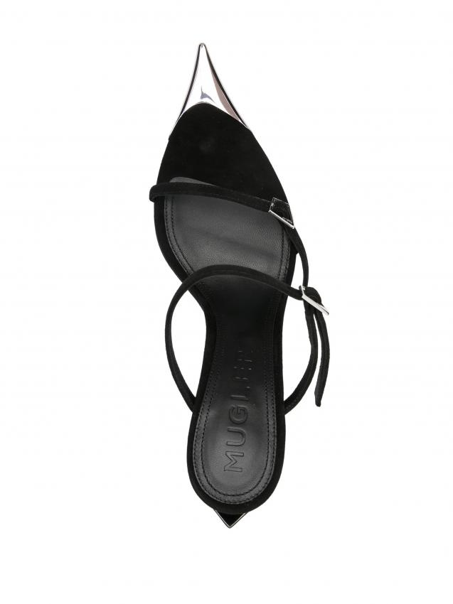 Mugler - 95mm suede sandals