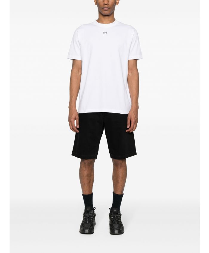Off-White - logo-print cotton T-shirt
