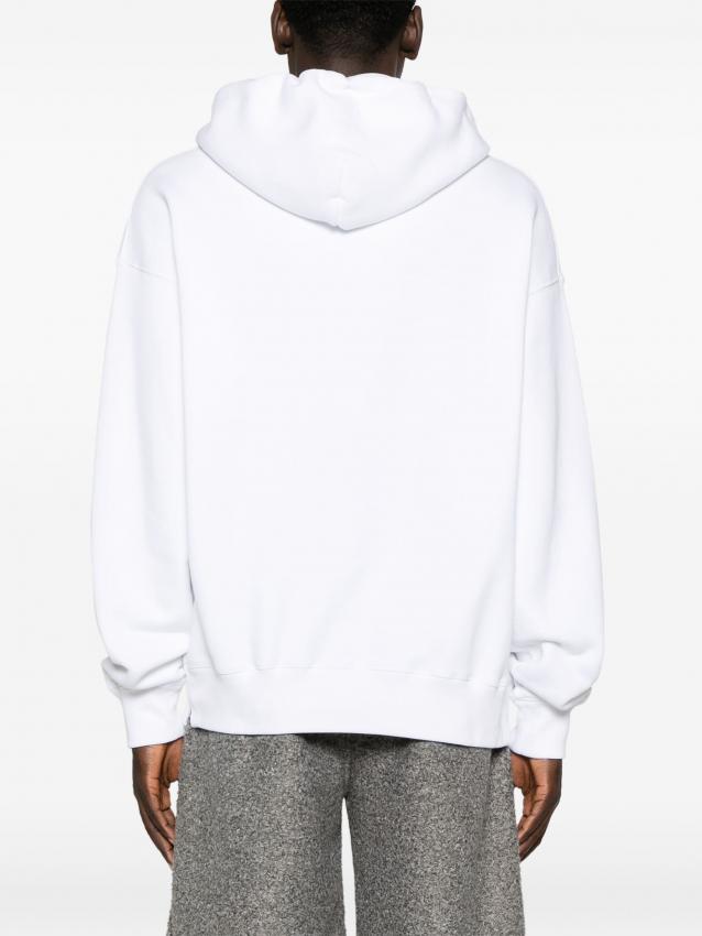 Off-White - logo-print cotton sweatshirt