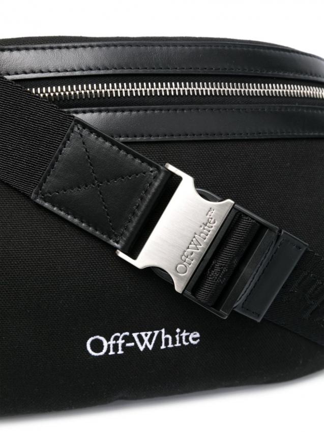Off-White - logo-embroidered belt bag