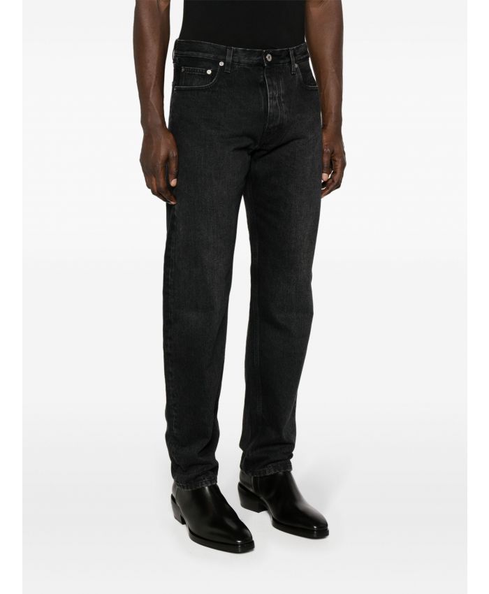 Off-White - tapered-leg faded-effect jeans
