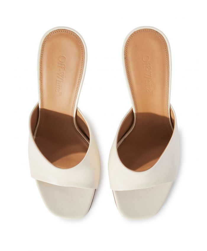Off-White - Jug wedge-heel leather mules