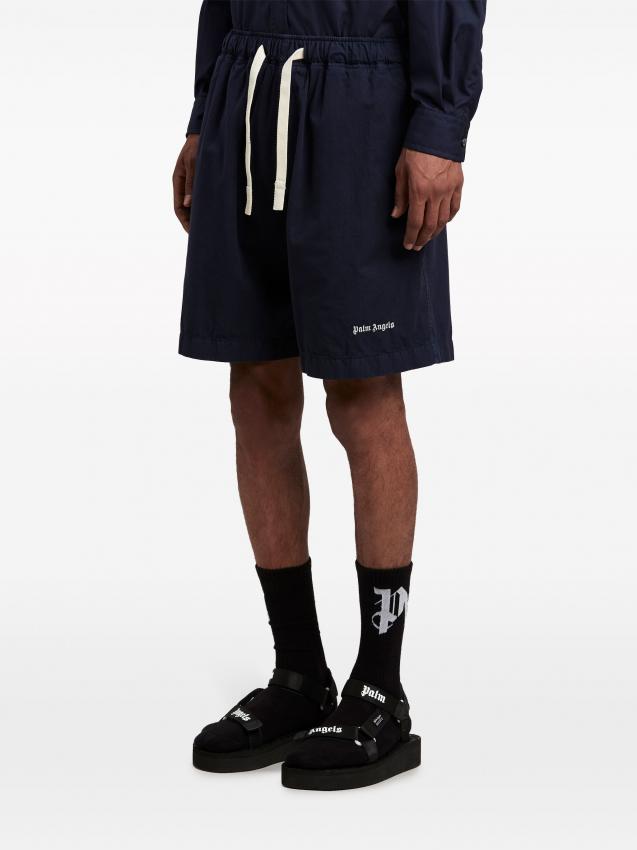 Palm Angels - logo-embroidered bermuda shorts