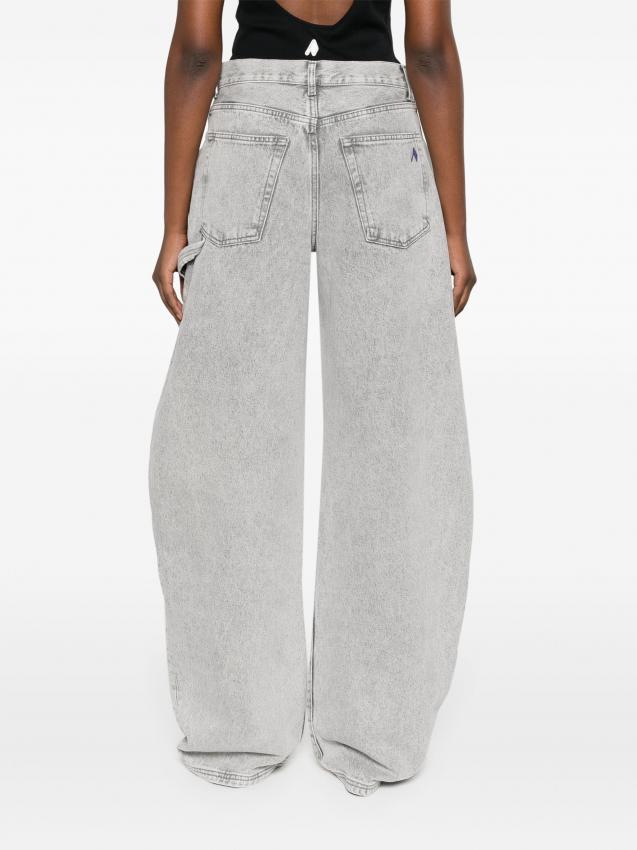 The Attico - Effie high-waist wide-leg jeans