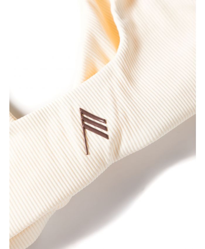 The Attico Beachwear - twist-detail ribbed bikini