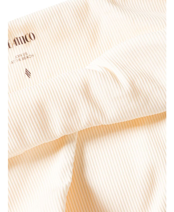 The Attico Beachwear - twist-detail ribbed bikini