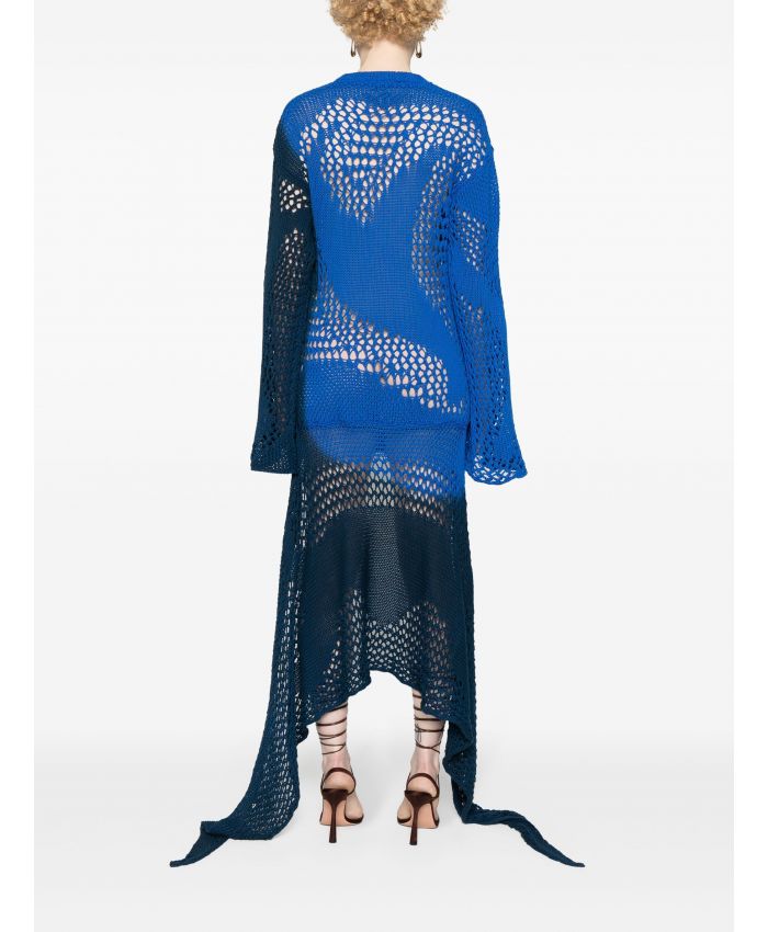 The Attico Beachwear - crochet-knit high-low dress