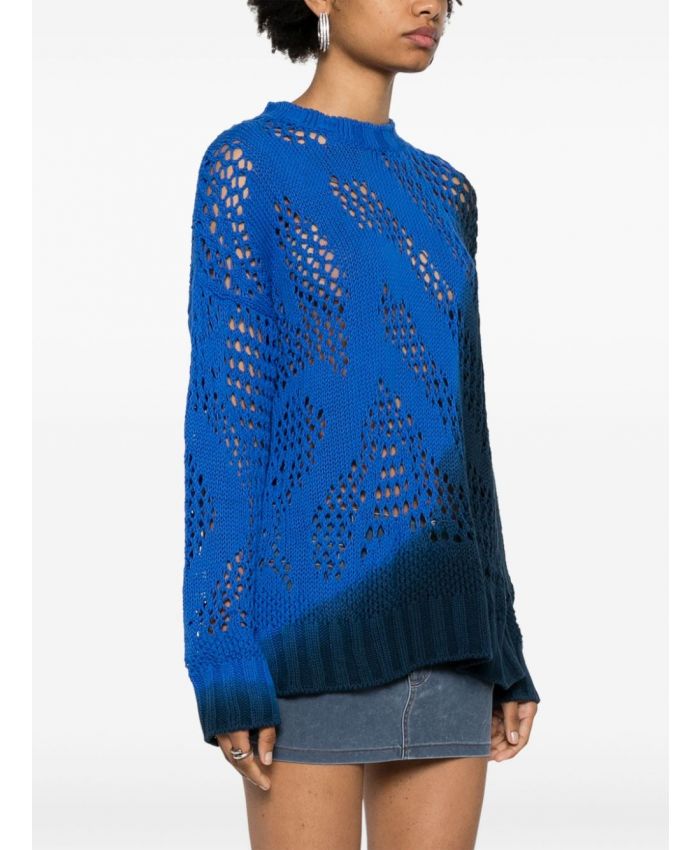 The Attico Beachwear - ombrè open-knit jumper