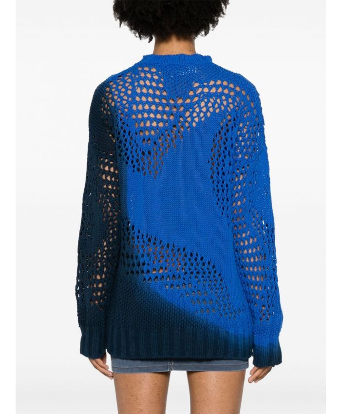 The Attico Beachwear - ombrè open-knit jumper