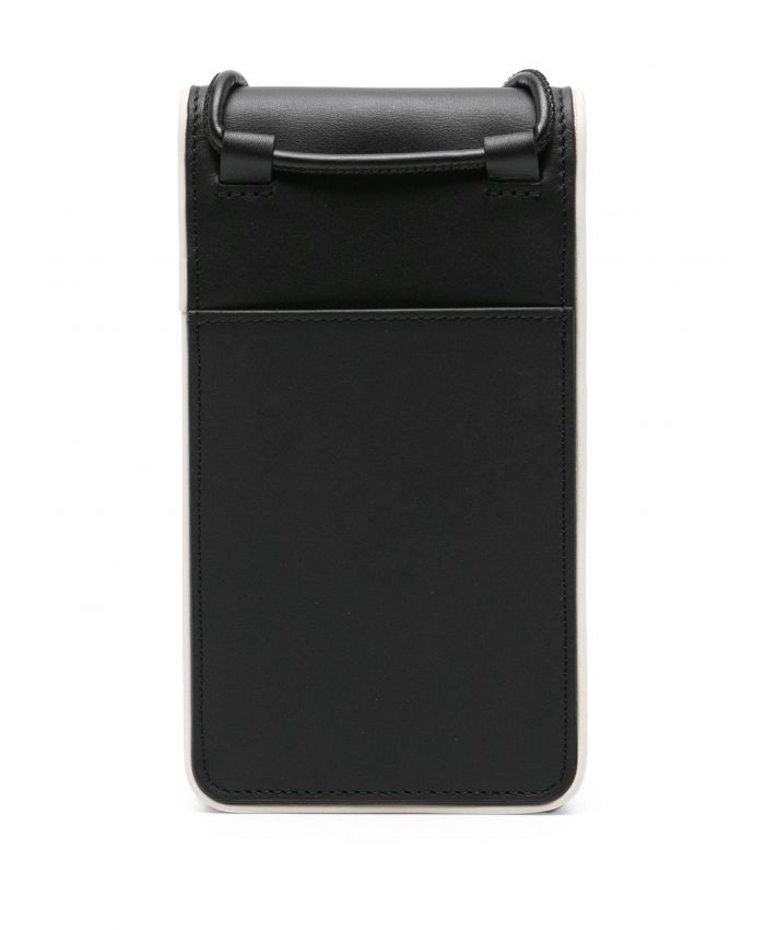 Y-3 - logo-print leather phone holder