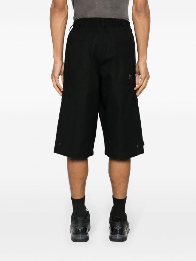 Y-3 - Workwear cotton bermuda shorts