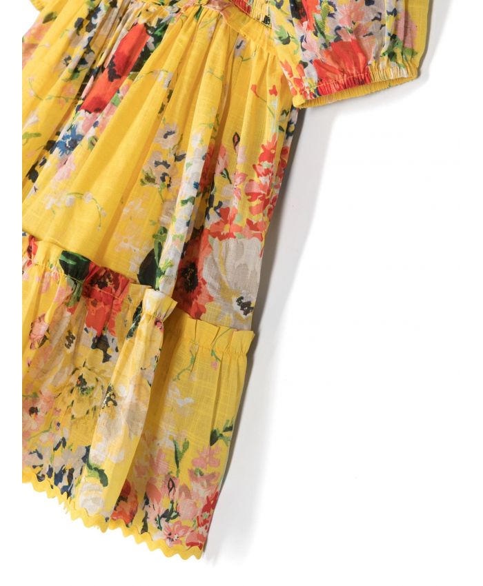 Zimmermann Kids - Alight shirred floral-print dress