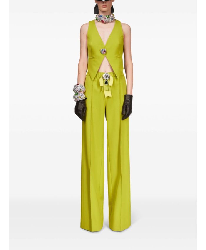 Area - crystal-embellished top
