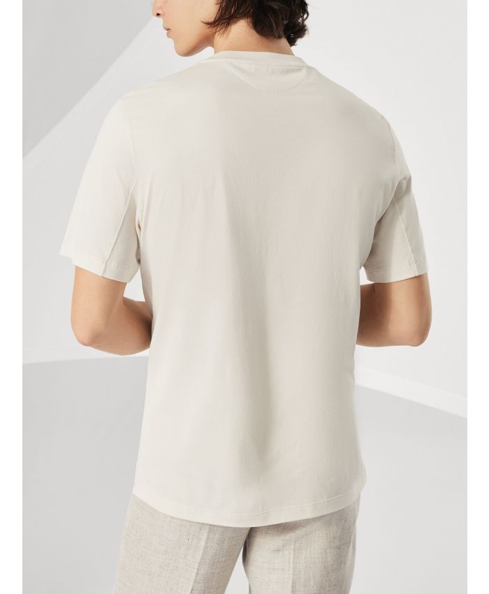 Brunello Cucinelli - cotton solomeo graphic print t-shirt