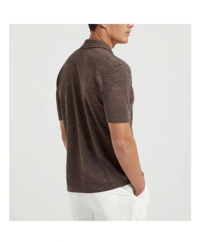 Brunello Cucinelli - short-sleeve knitted shirt