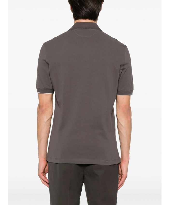 Brunello Cucinelli - logo-print polo shirt