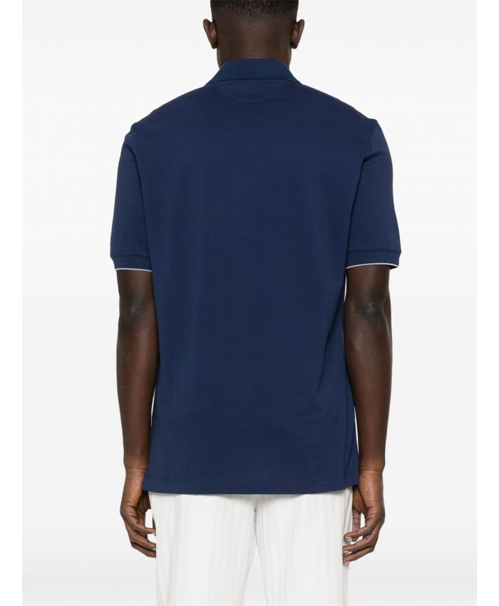 Brunello Cucinelli - logo-print polo shirt