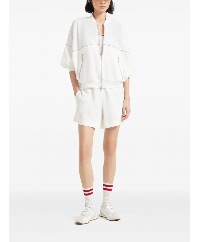 Brunello Cucinelli - piped-trim jersey tank top