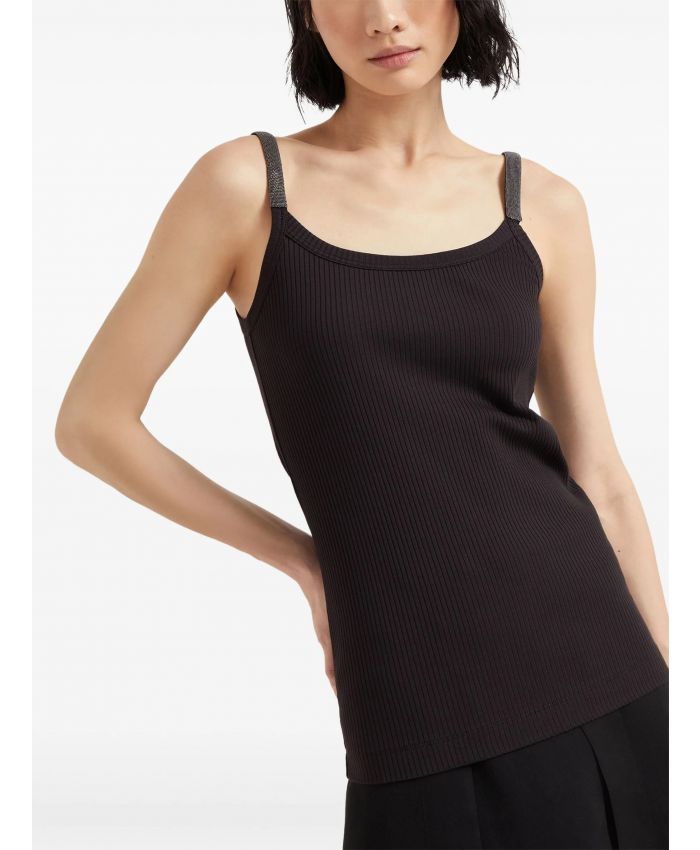 Brunello Cucinelli - Monili-trim tank top