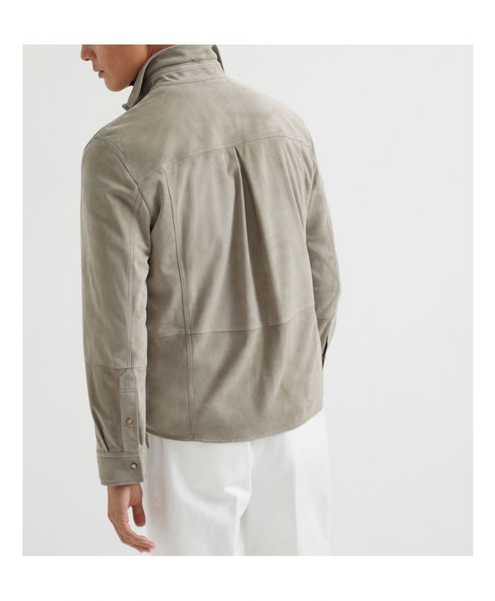 Brunello Cucinelli - suede shirt