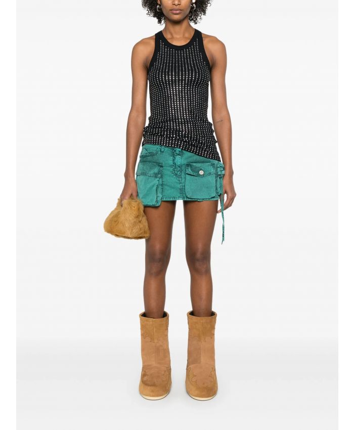 The Attico - crystal-embellished tank top