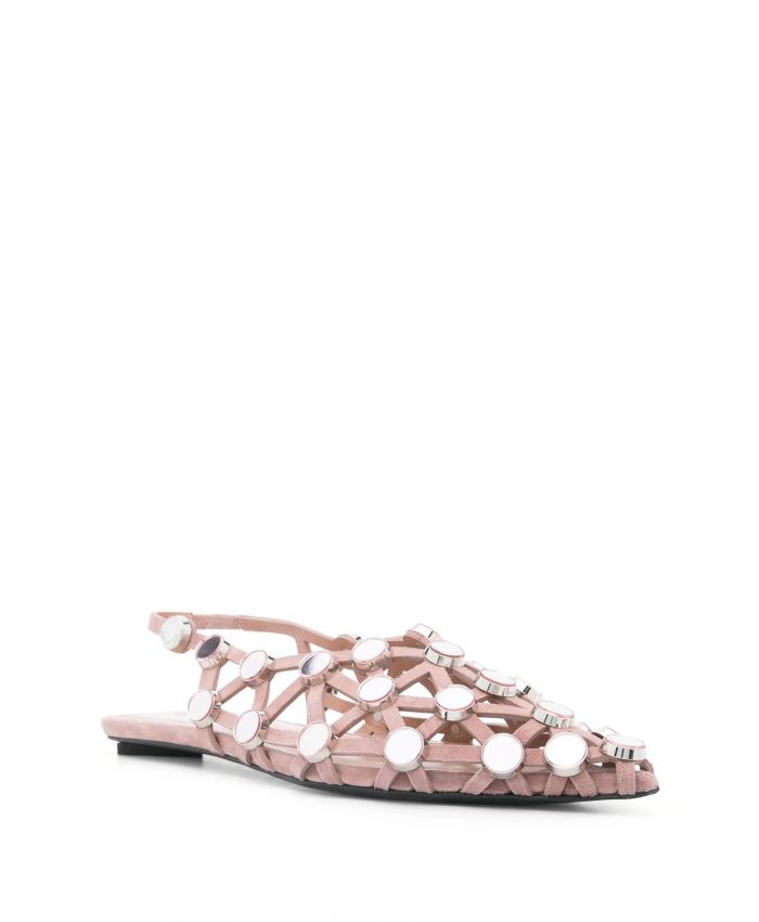 The Attico - 'grid' ballerina