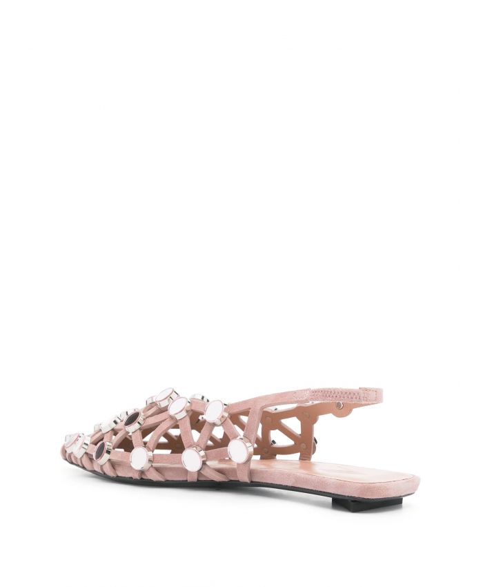 The Attico - 'grid' ballerina