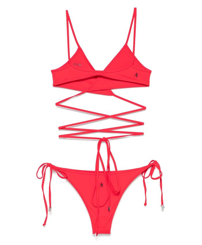 The Attico Beachwear - rubberised-logo bikini