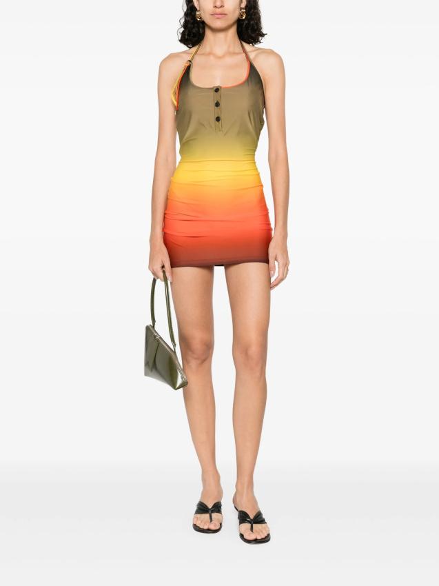 The Attico Beachwear - halterneck mini dress