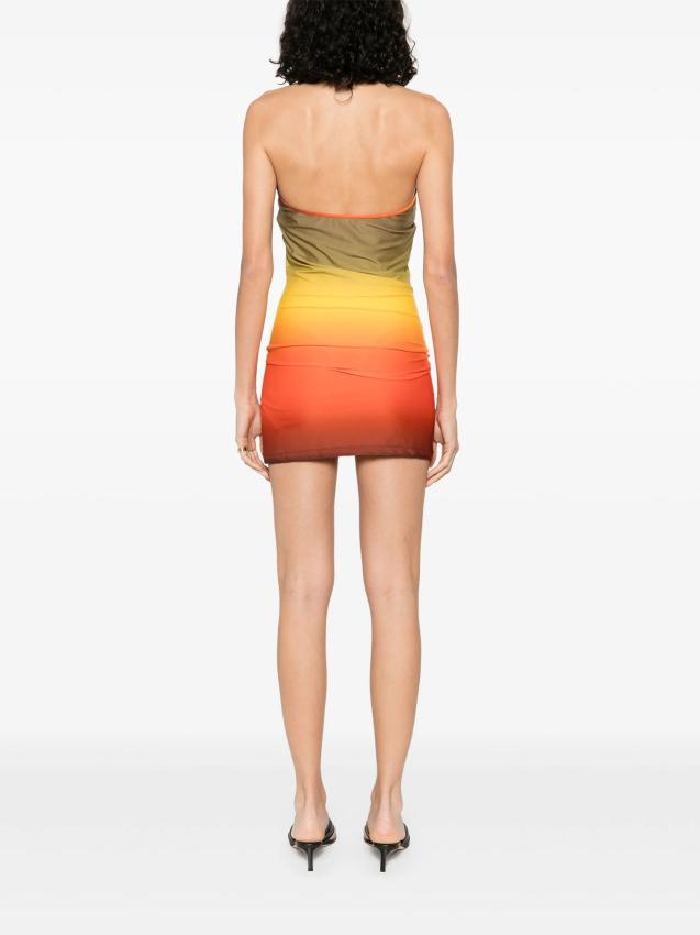 The Attico Beachwear - halterneck mini dress
