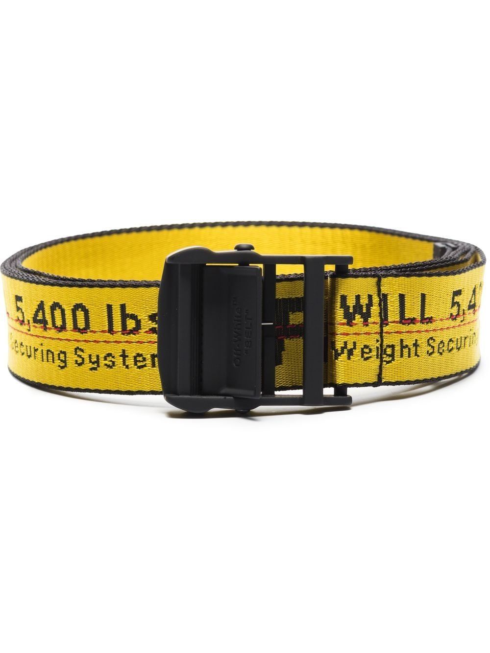 Buy Off-White Classic Industrial Belt 'Yellow/Black' - OMRB012E20FAB0011810