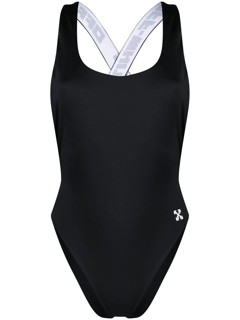 Buy Beachwear Off-White logo-appliquè swimsuit