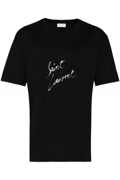 black Uoversized signature T-shirt