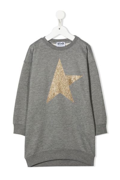 star-print sweatshirt dress