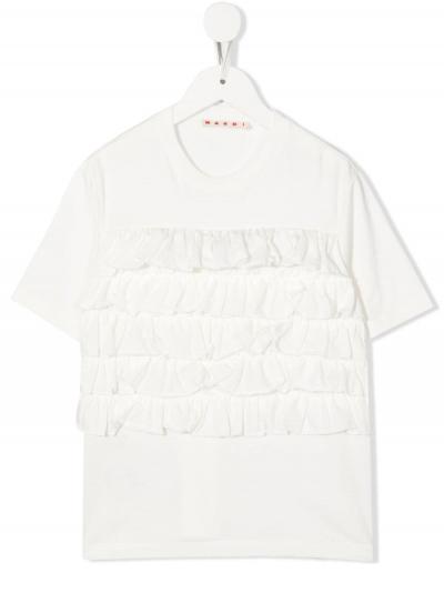 ruched short-sleeved top