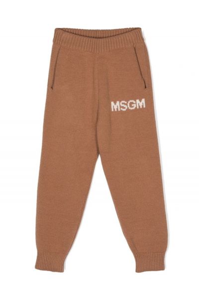 logo-embroidered tracksuit bottoms