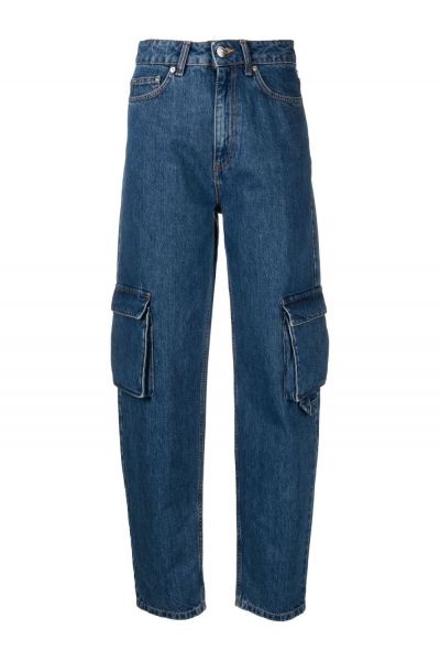 tapered-leg cargo jeans
