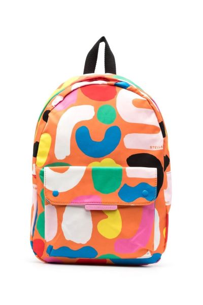 graphic-print zipped backpack